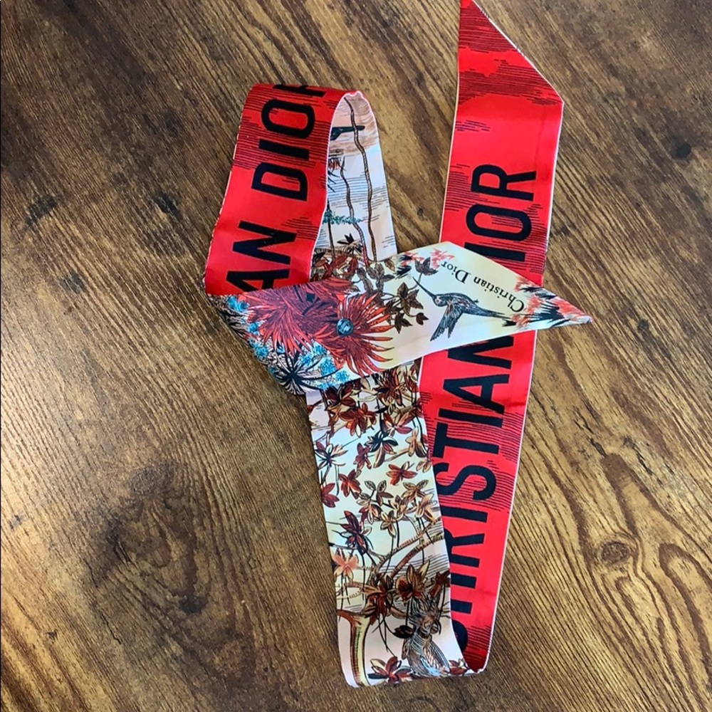 Christian Dior silk twill scarf